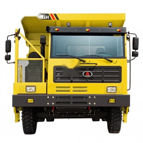 60T wide-body mining truck in front view
